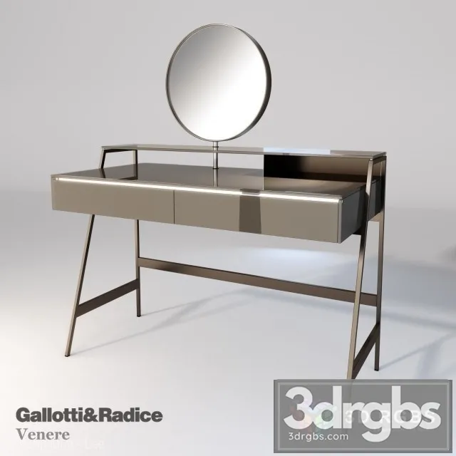 Venere Dressing Table  3D Model Download