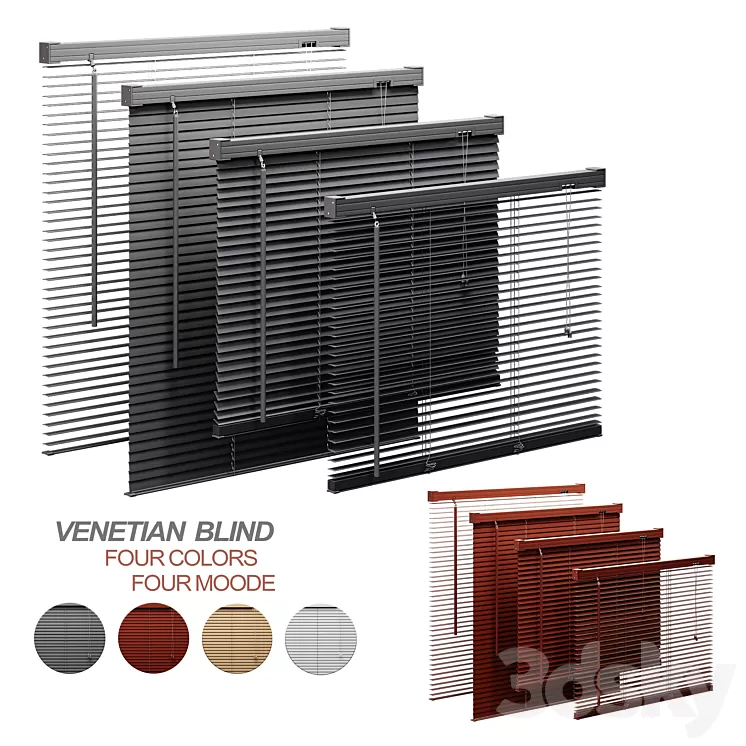 Venetian Blinds01vol1 3D Model Free Download