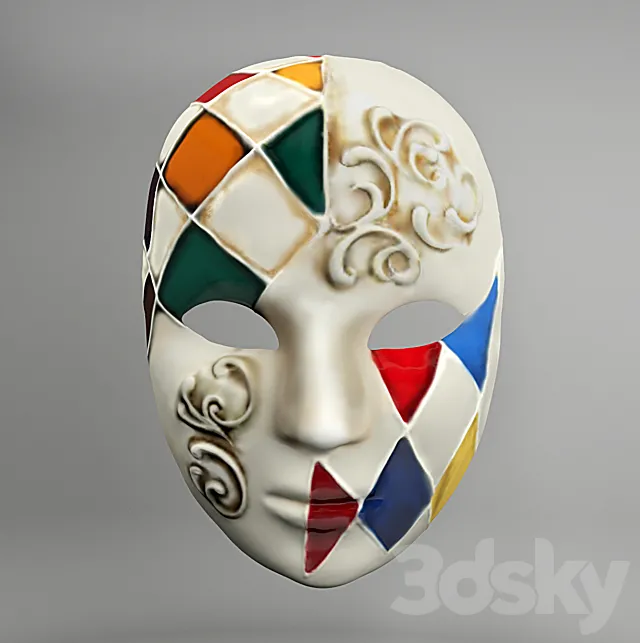 Venetian mask 3D Model Venetian mask 3D Model