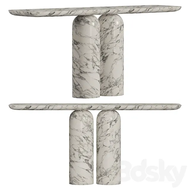 Venetino Marble Console 3D Model