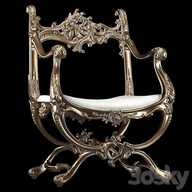 venice armchair 3D Model Free Download