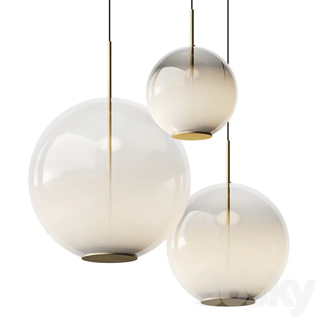 Venicem Misty Suspension Lamp 3D Model Venicem Misty Suspension Lamp 3D Model