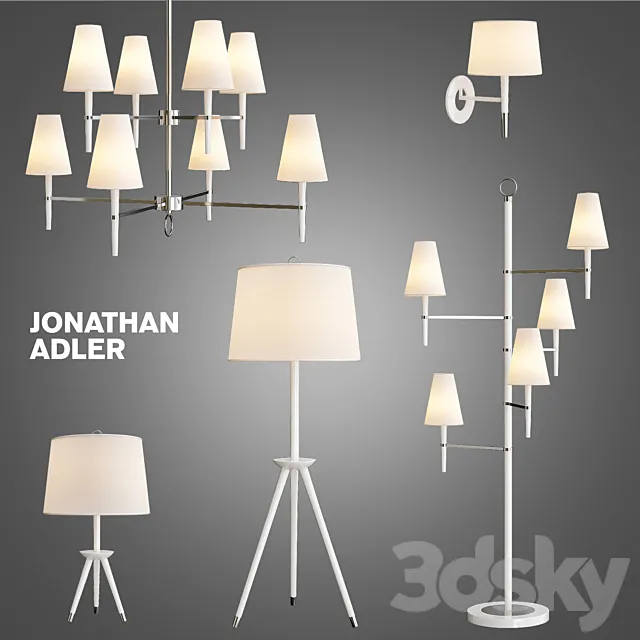 Ventana Two-Tier Chandelier 3D Model Ventana Two-Tier Chandelier 3D Model