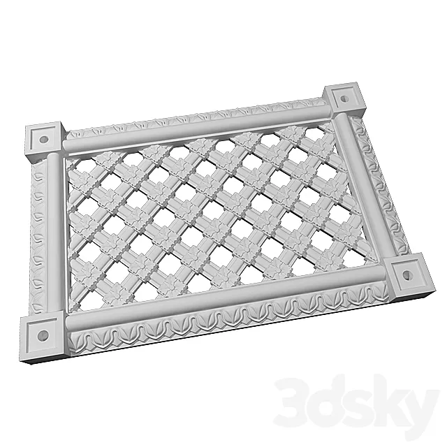 Ventilating lattice Dikart 3D Model Ventilating lattice Dikart 3D Model