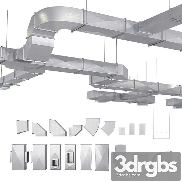 Ventilation system 2 3D Model Download