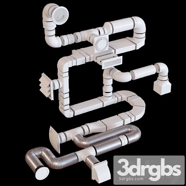 Ventilation system era 3D Model Download