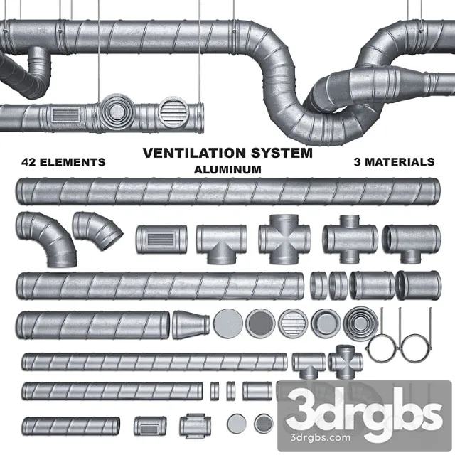 Ventilation system_2 3D Model Download