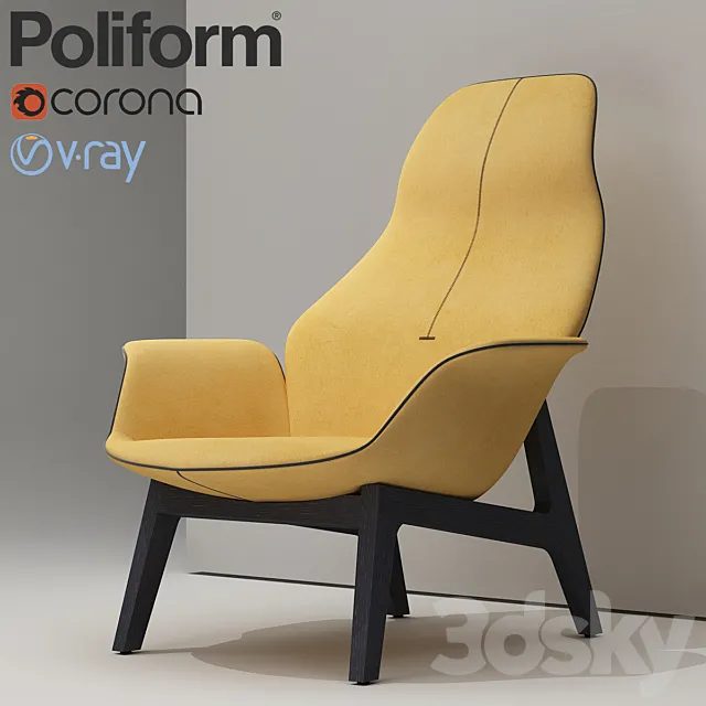 Ventura Lounge. Poliform 3DModel