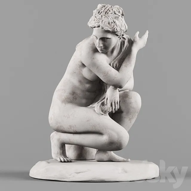 Venus accroupie 3D Model