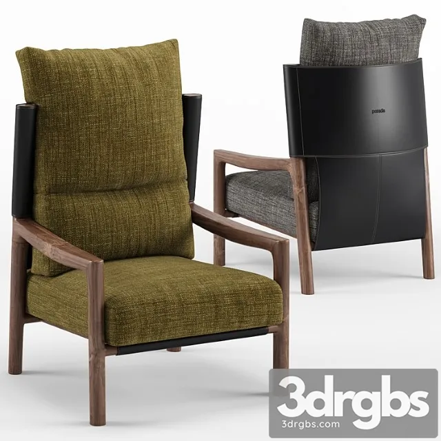 Vera bergere armchair – porada 3D Model Download Vera bergere armchair – porada 3D Model Download