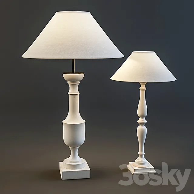 Veranda 13_0087 13_0098 Table Lamps 3DModel Veranda 13_0087 13_0098 Table Lamps 3DModel