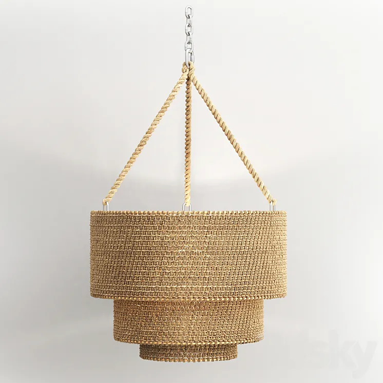 Veranda Woven Pendant Light 3D Model Free Download