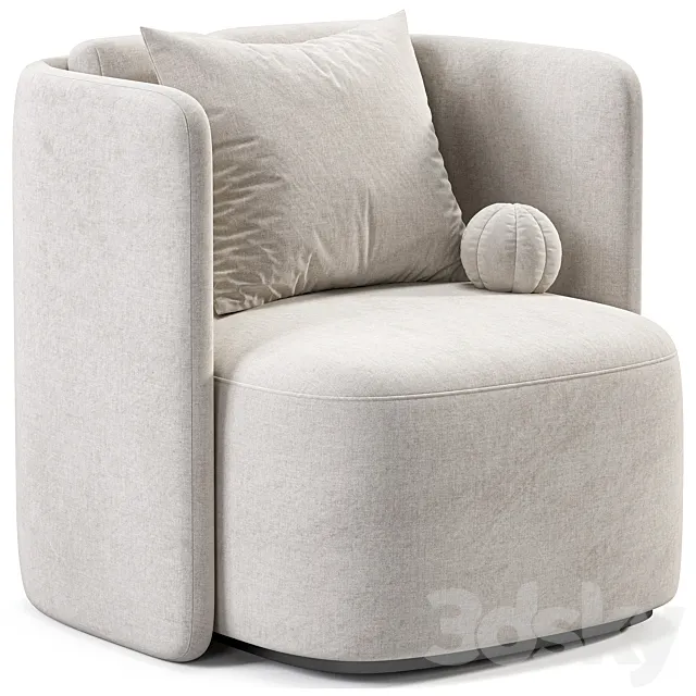 Verellen Hudson Swivel Club Chair 3D Model