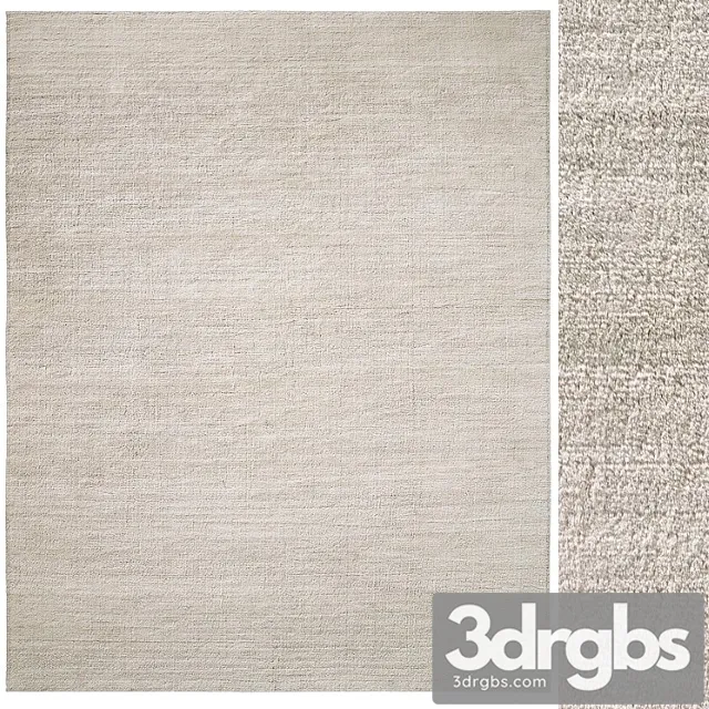 Verène handwoven mongolian cashmere rug 3D Model Download