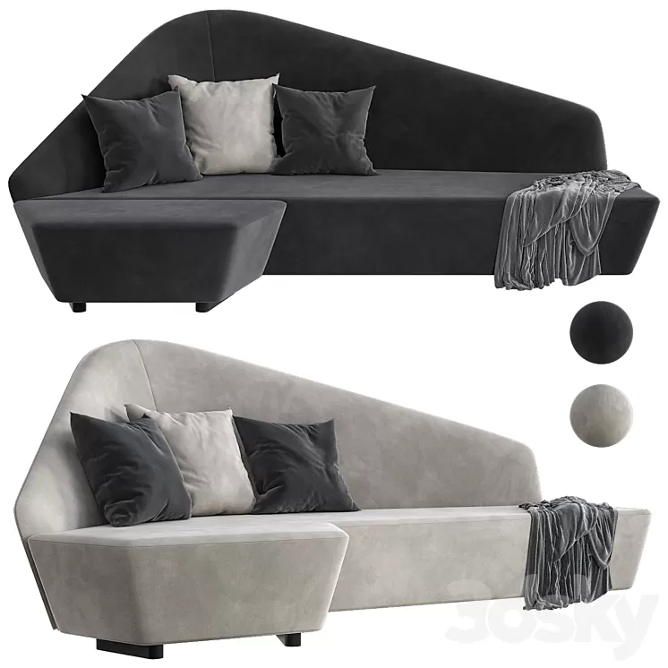 Verlaine sofa by Driade 3D Model Verlaine sofa by Driade 3D Model