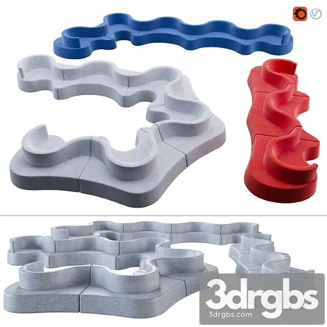 Verpan cloverleaf sofa in and outdoor 3D Model Download Verpan cloverleaf sofa in and outdoor 3D Model Download