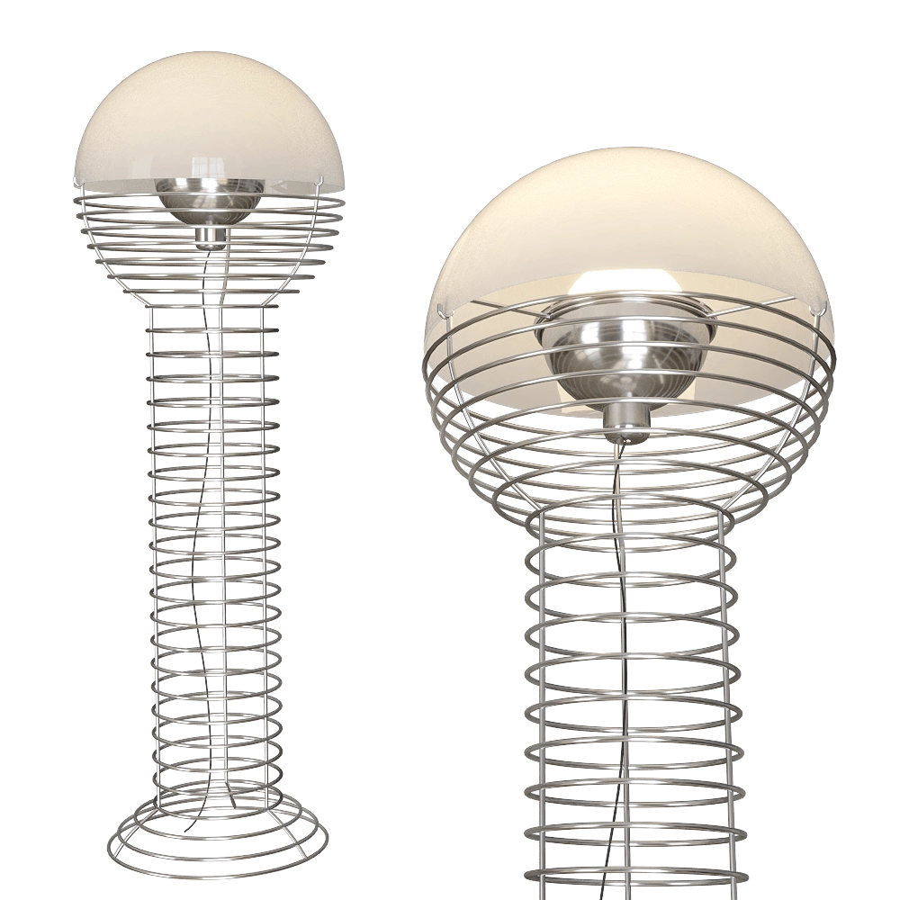 Verpan – Floor lamp Wire 3D Model Verpan – Floor lamp Wire 3D Model