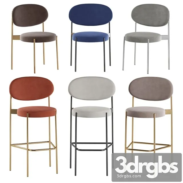 Verpan series 430 chair barstool 2 3D Model Download Verpan series 430 chair barstool 2 3D Model Download