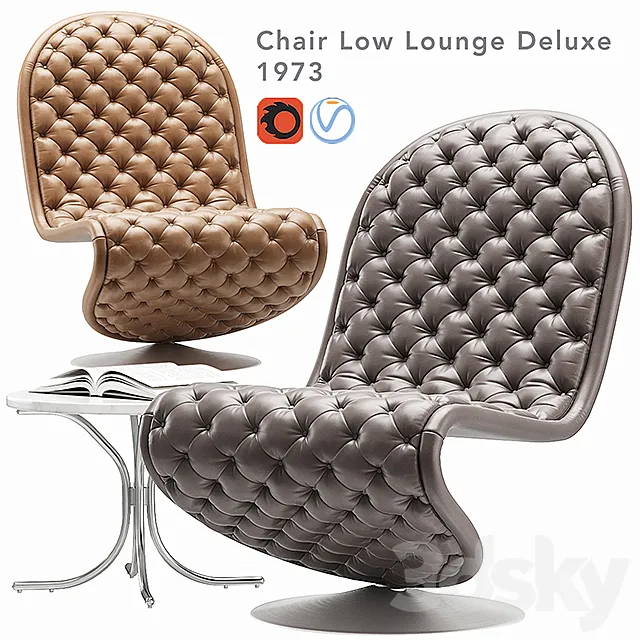 verpan system 123 lounge chair 3D Model verpan system 123 lounge chair 3D Model