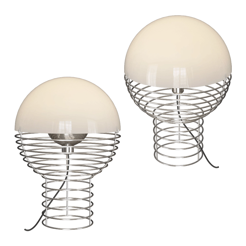 Verpan – Table lamp Wire 3D Model Verpan – Table lamp Wire 3D Model