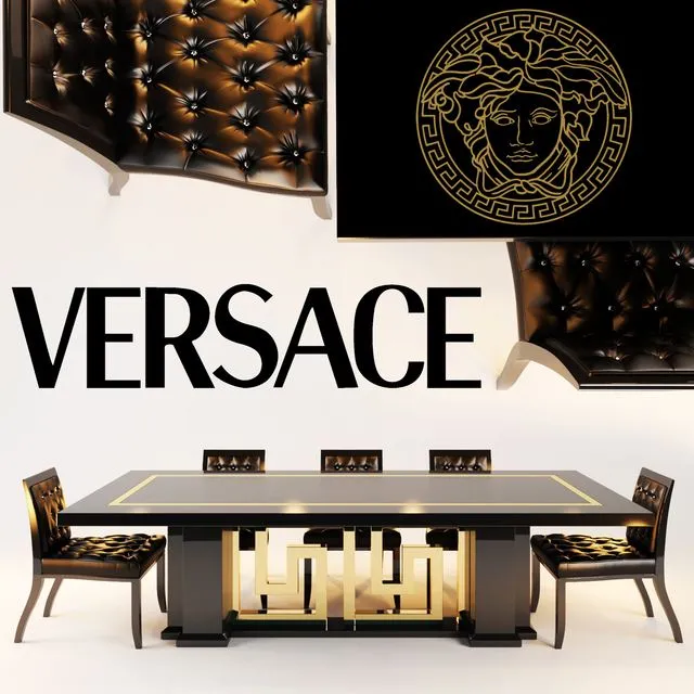 versace chair SHADOW DINING TABLES CARTESIO 3D Model versace chair SHADOW DINING TABLES CARTESIO 3D Model