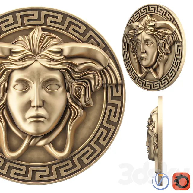 Versace logo 3D Model Versace logo 3D Model