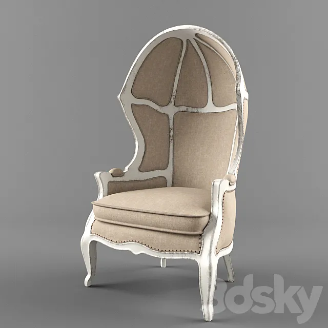 Versailles Armchair from Restoration Hardware 3D Model Versailles Armchair from Restoration Hardware 3D Model