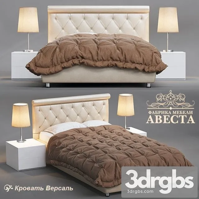 Versailles Bed 41 3D Model Download