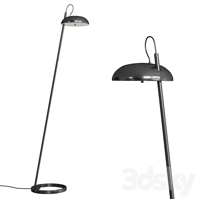 Versale Floor lamp Black 3D Model Versale Floor lamp Black 3D Model