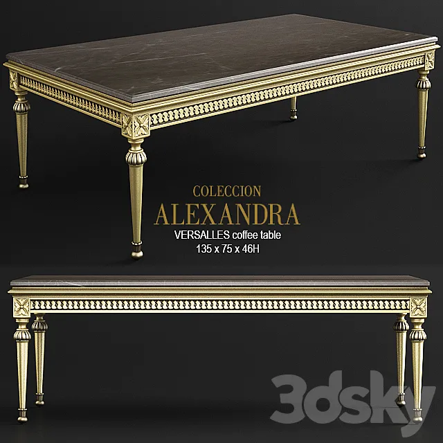 VERSALLES coffee table 3DModel VERSALLES coffee table 3DModel