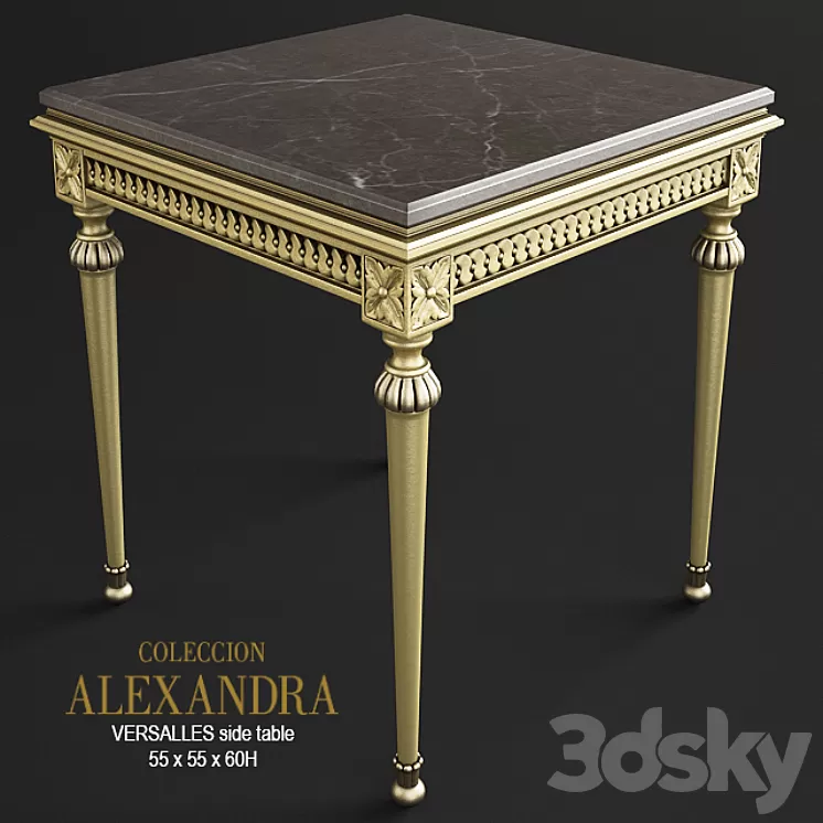 VERSALLES side table 3D Model VERSALLES side table 3D Model