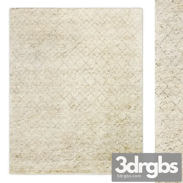 Verso Moroccan Hand Knotted Wool Rug Rh 3D Model Download