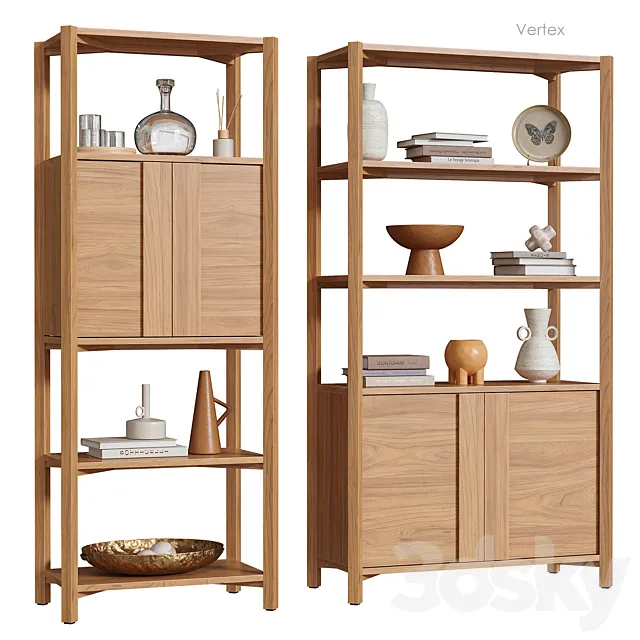 Vertex Shelving Crate&Barrel 3DModel