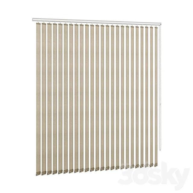 Vertical blinds 3D Model Vertical blinds 3D Model