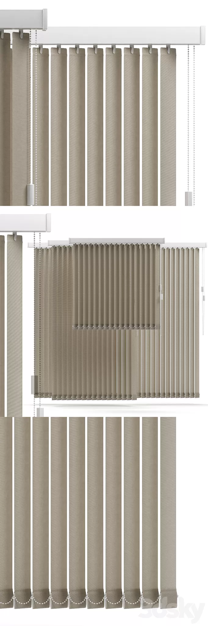 VERTICAL BLINDS 3D Model