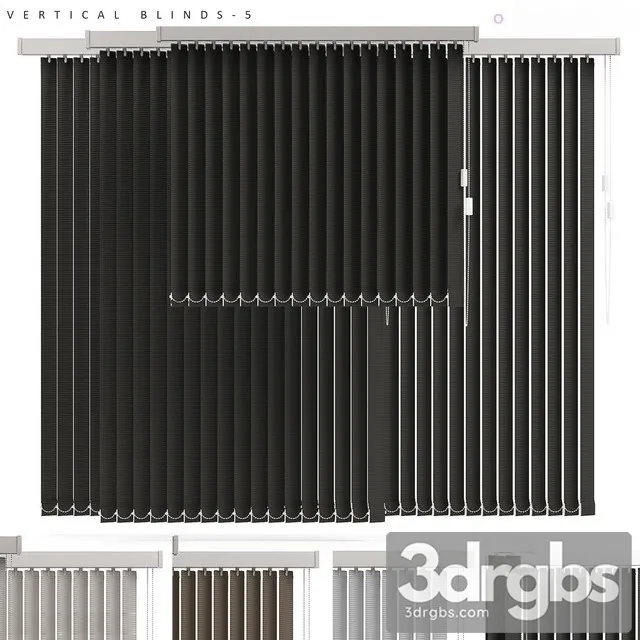 Vertical  Blinds 5 3D Model Download