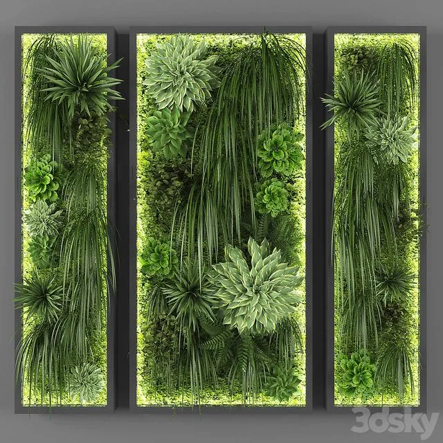 Vertical garden 046 3D Model Vertical garden 046 3D Model