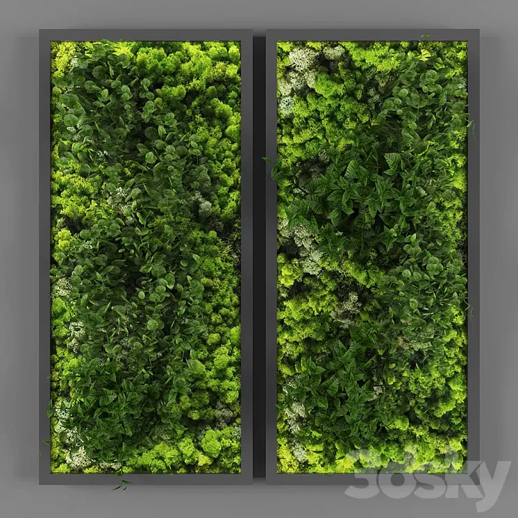Vertical garden 062 3D Model Vertical garden 062 3D Model