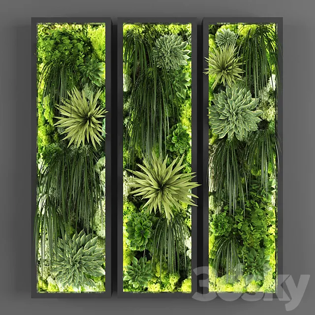 Vertical garden 066 3D Model Vertical garden 066 3D Model