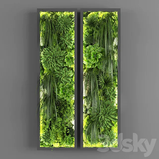 Vertical garden 068 3D Model Vertical garden 068 3D Model