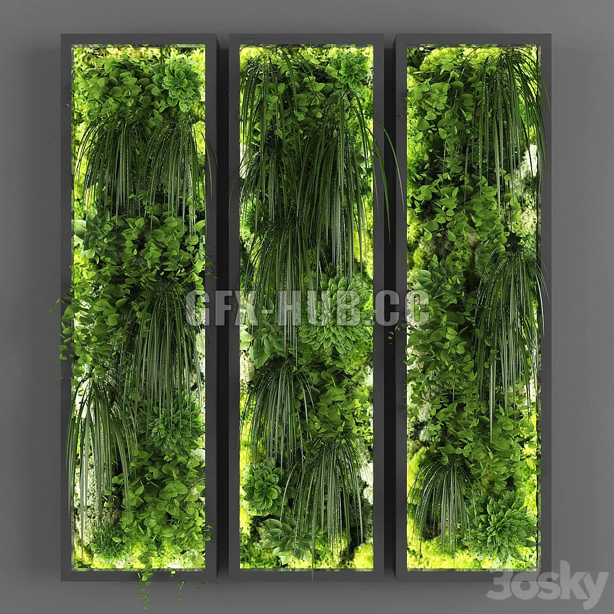 Vertical garden 076 3D Model Vertical garden 076 3D Model