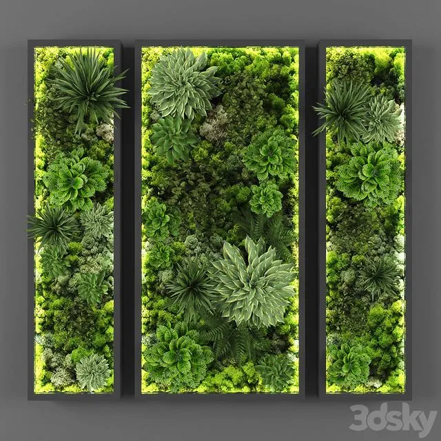 Vertical garden 108 3D Model Vertical garden 108 3D Model