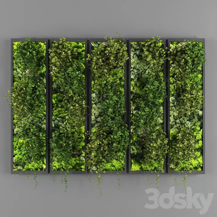 Vertical garden 110 3D Model Vertical garden 110 3D Model