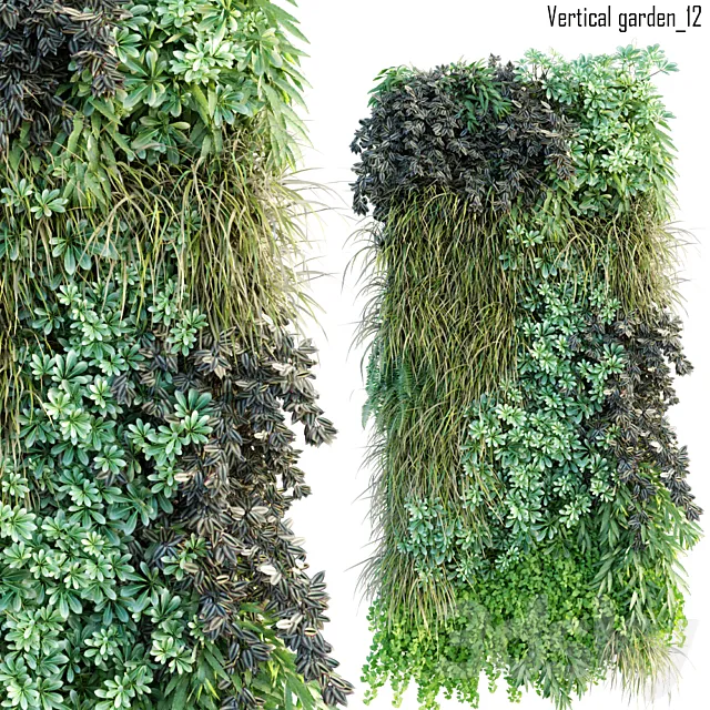 Vertical garden 12 3D Model Vertical garden 12 3D Model