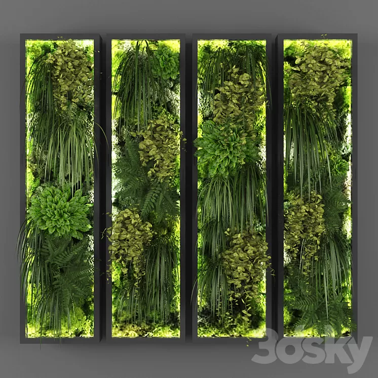 Vertical garden 127 3D Model Vertical garden 127 3D Model