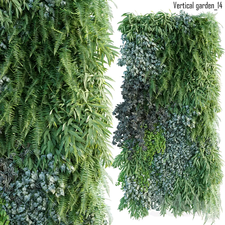 Vertical garden 14 3D Model Vertical garden 14 3D Model