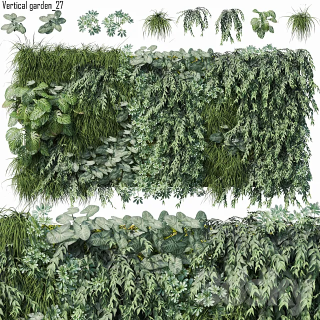 Vertical garden 27 3DModel Vertical garden 27 3DModel