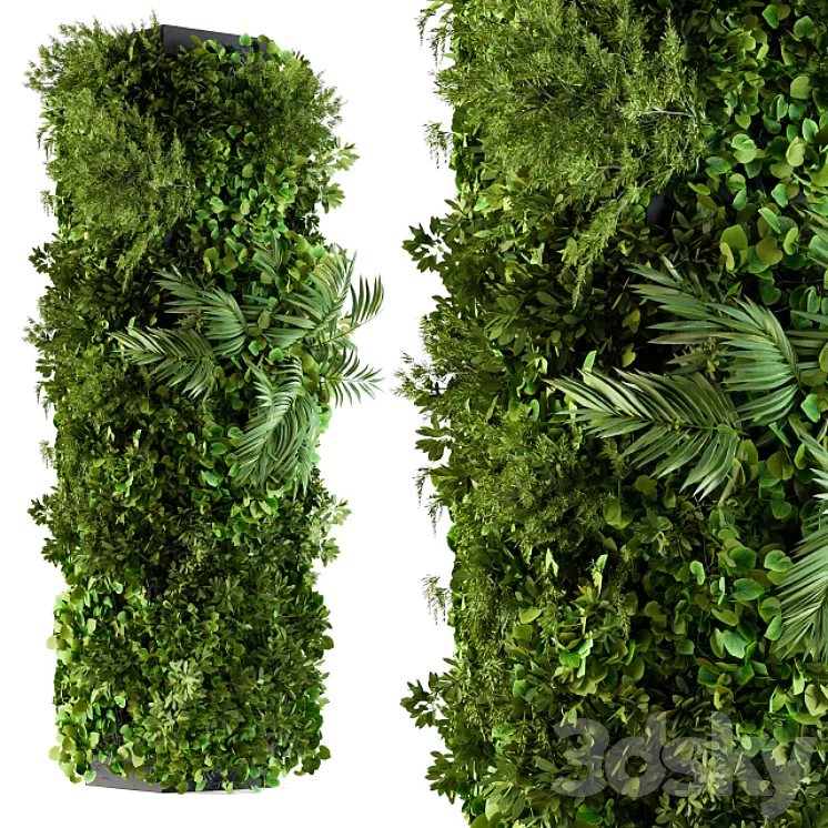 Vertical Garden – Column Plants 3D Model Vertical Garden – Column Plants 3D Model
