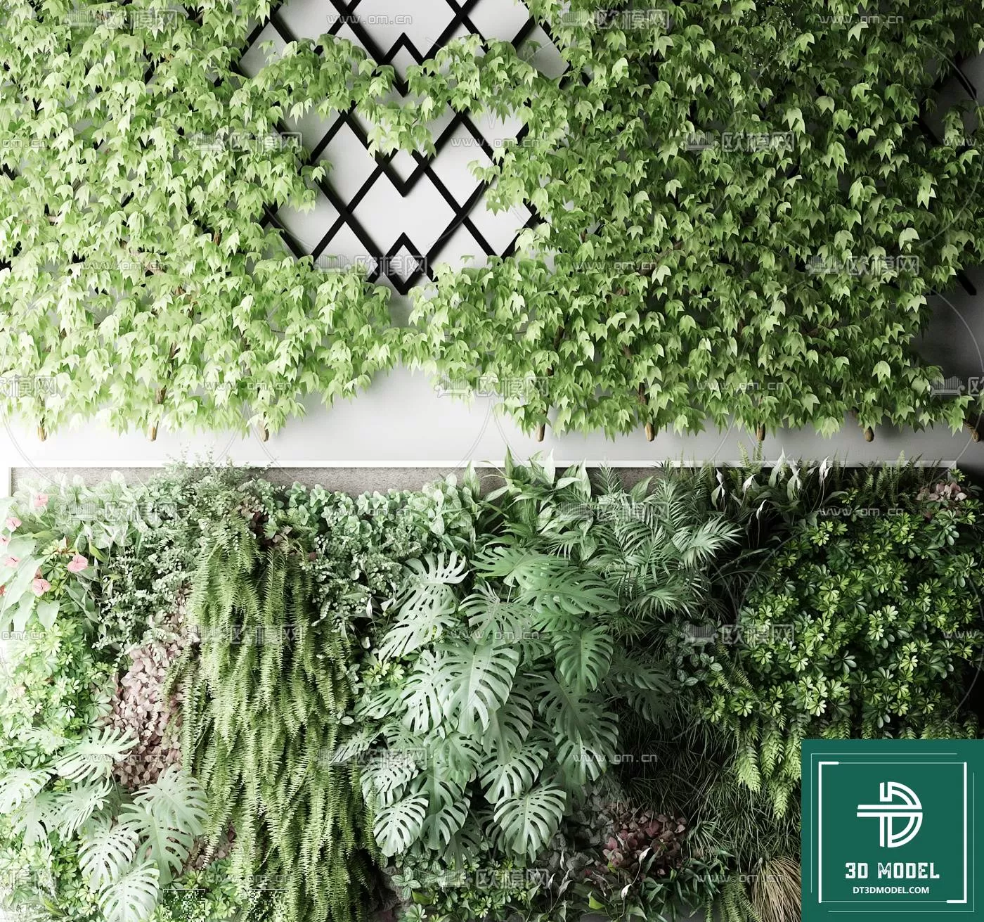 VERTICAL GARDEN – FITOWALL PLANT 3D MODEL – 008