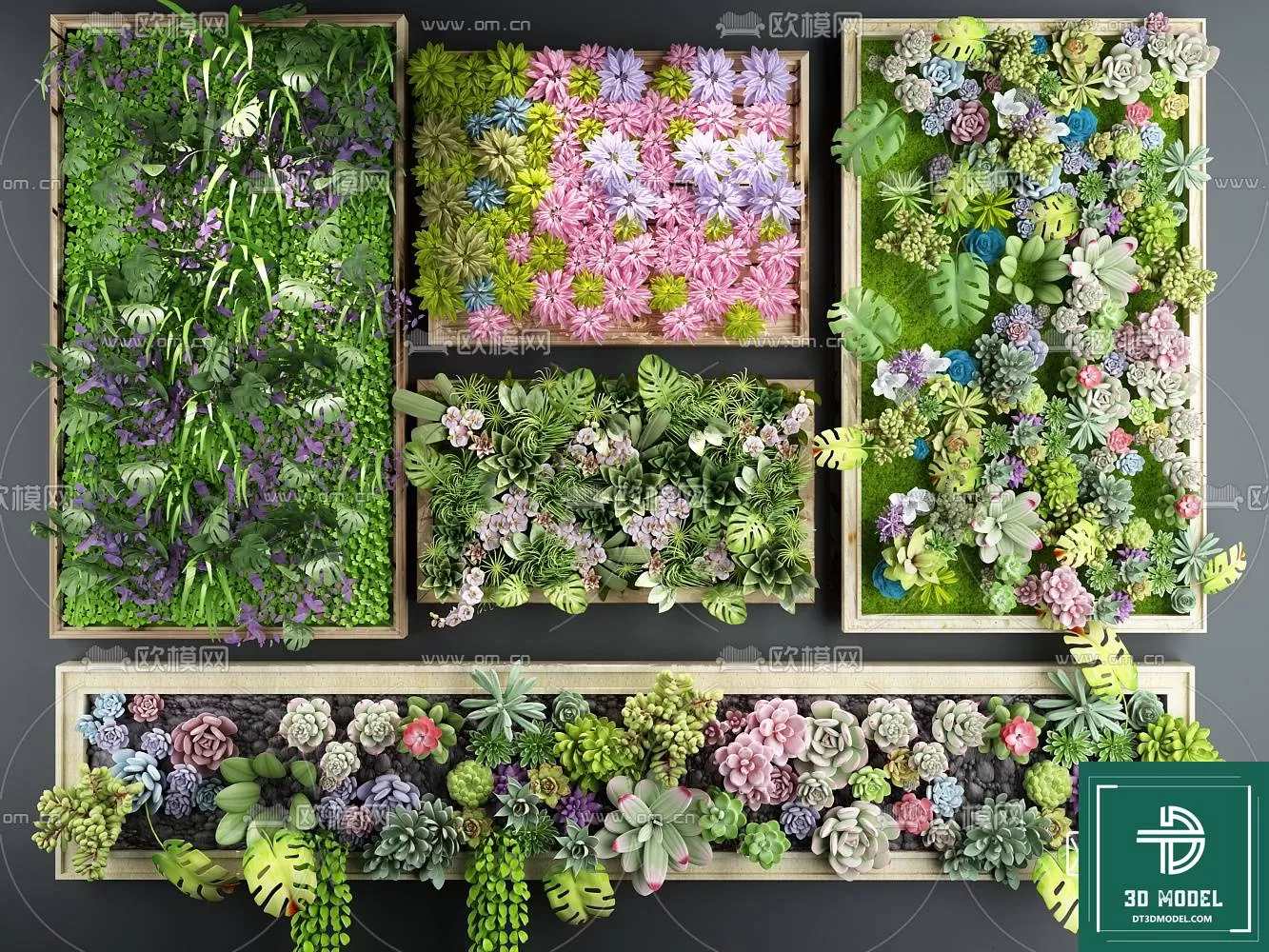 VERTICAL GARDEN – FITOWALL PLANT 3D MODEL – 048